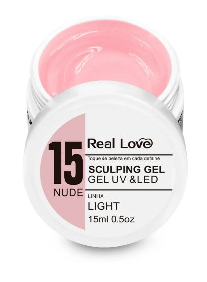 Gel de Alongamento para Unhas - Linha Light - 15ml - Real Love