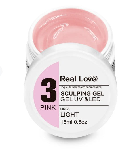 Gel de Alongamento para Unhas - Linha Light - 15ml - Real Love