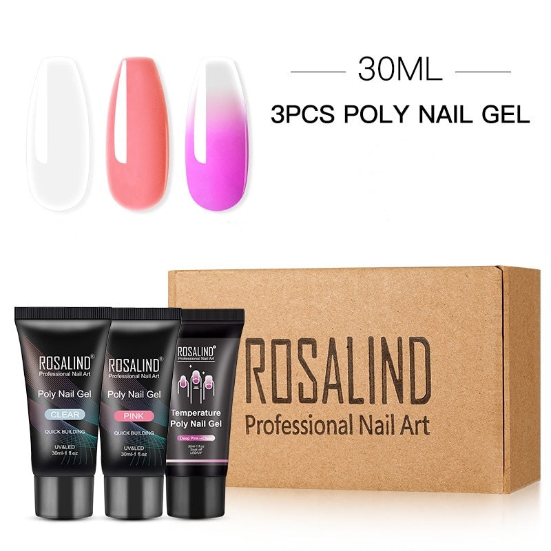 Kit Unhas em Gel Polygel - Rosalind